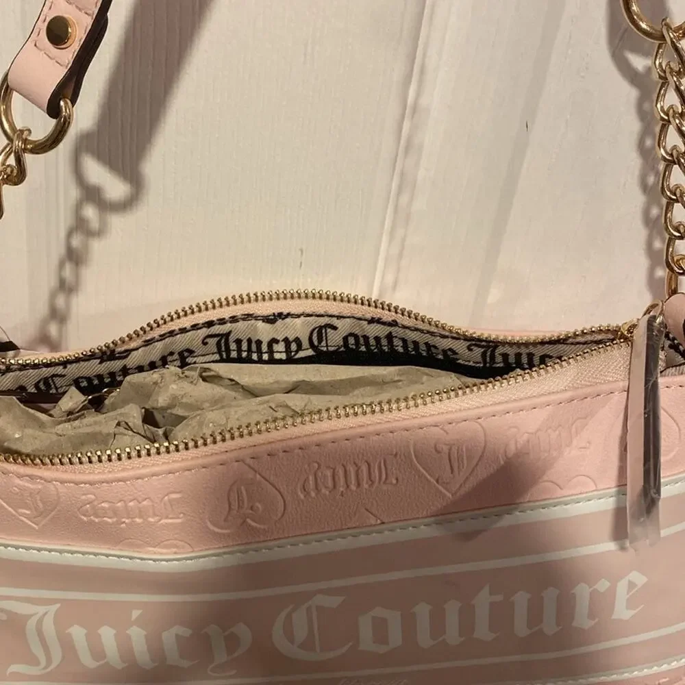 BNWT JUICY COUTURE Fashionista Shoulder Bag in Powder Blush Pink - Picture 4 of 6
